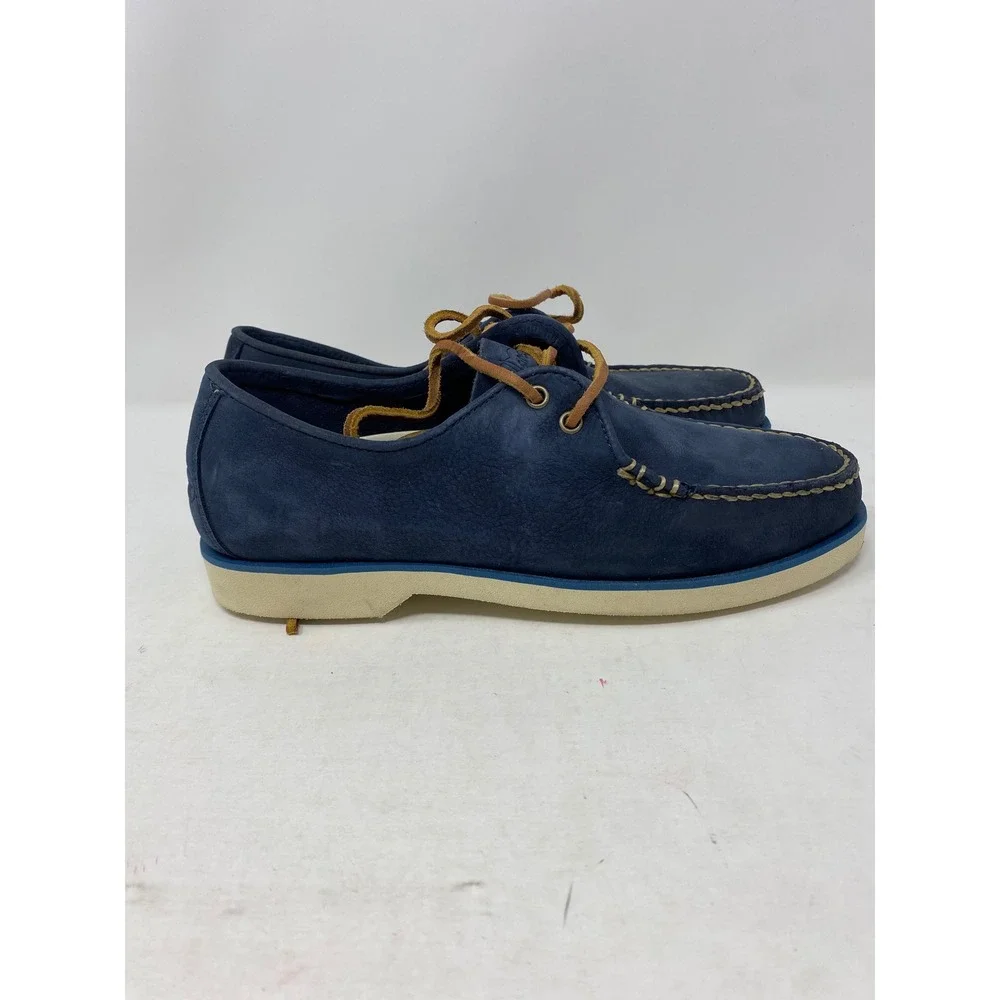 Sperry Top-Sider Mens 7 M Navy Blue Nubuck Leather Boat Shoes STS17608 Oxford